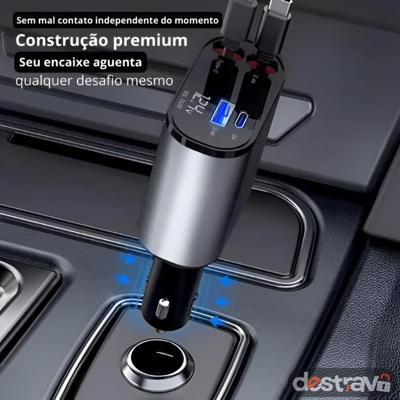 Charger Pro - Carregador 4 em 1 Automotivo