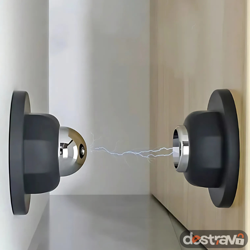 Trava Porta Magnético em Aço inoxidável