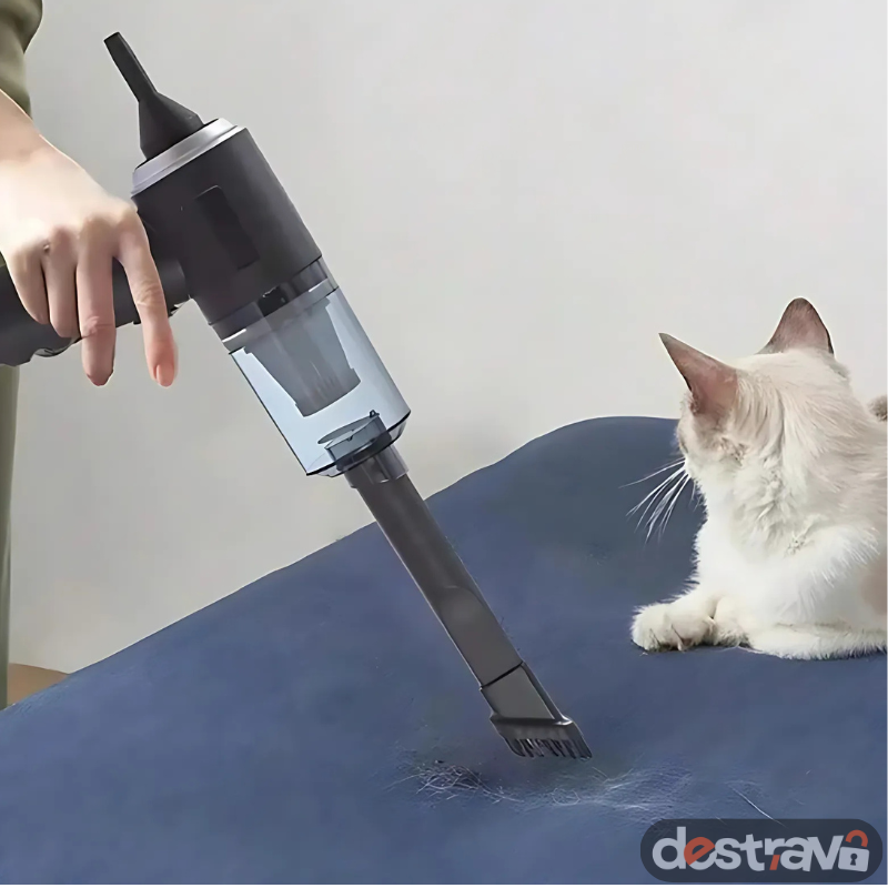 Mini Aspirador de Pelos pet Portátil de Mão sem fio Pequeno