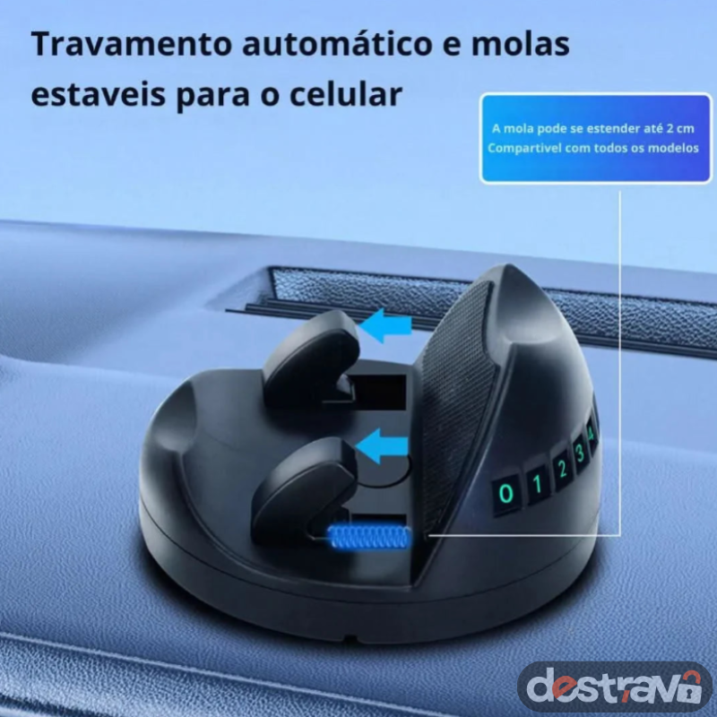 Suporte de Celular Para Carro Giratório 360°