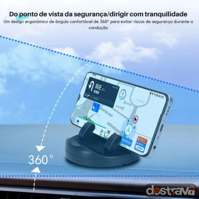 Suporte de Celular Para Carro Giratório 360°