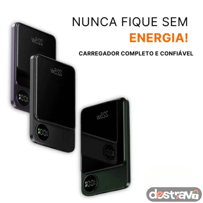 Carregador Portátil por Indução Sem Fio