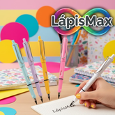LápisMax - Kit de 12 Lápis Infinito + Caderno Inteligente