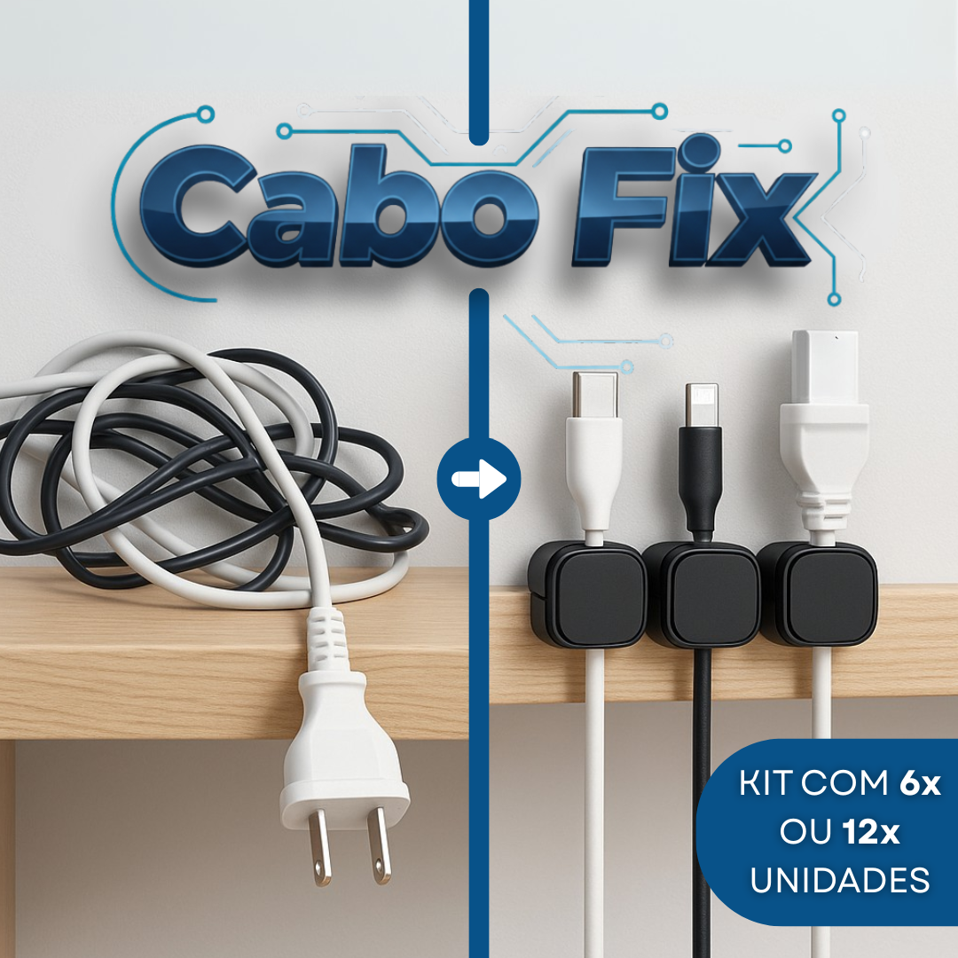 CaboFix - Kit Organizador de Cabos Magnético